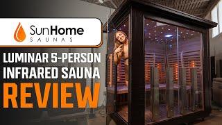 Sun Home Saunas 5-Person Luminar Infrared Sauna Review!