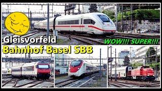 Frühmorgendliche Zugsichtungen beim Gleisvorfeld des Bahnhof Basel SBB | Basel 2024 - Film 1