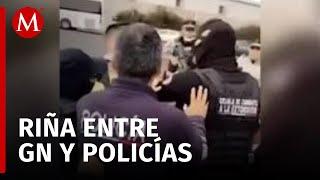 Policías municipales y Guardia Nacional se enfrentan en la autopista México-Pachuca