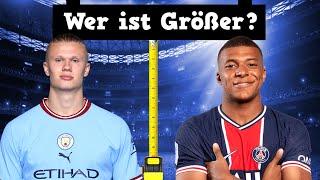 Welcher Fußballer ist größer? ft. Haaland, Mbappe  - Fussball Quiz 2023