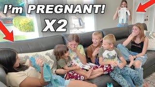 Kids React To DOUBLE Pregnancy Announcement! ~EMOTIONAL~