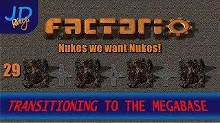 Factorio 0 16 Transitioning to the MEGABASE EP29 Nukes we want Nukes!