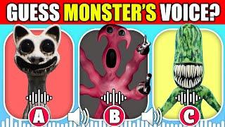 Guess The Monster's VOICE! | Zoonomaly + Garten of Banban | Smile Cat, Syringeon, Monster Watermelon