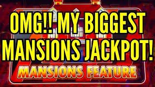 MY BIGGEST MANSIONS FEATURE JACKPOT HANDPAY on HUFF N MORE PUFF!