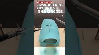 Laparoscopic Suturing in 60 Seconds #Laparoscopyboxx #shorts #medical #science #tech #surgmedia