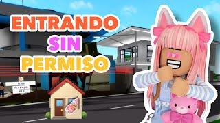 Entrando sin permiso a las casas en Brookhaven /Roblox