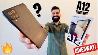 Samsung Galaxy A12 Unboxing & First Look | 48MP | 5000mAh | Giveaway