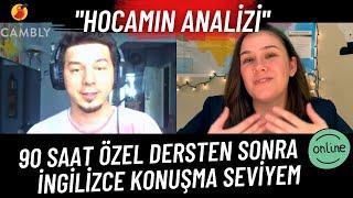 90 saat Online Özel Ders Sonu İngilizce Seviyem | Cambly