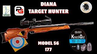 Diana Target Hunter Model 56 in 177 test at 35 yards with JSB knockout      10. 03gn HP slugs