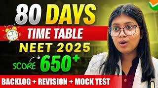 14+ Hours ⏰ Study Routine for NEET 2025| Last 80 days| Must Follow this 