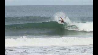 Low tight Surf with locals and Humpback whales, Santa Teresa, Costa rica