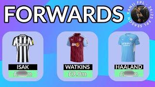 Predicting FPL Forward Prices For The 24/25 Season  