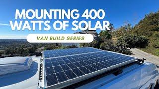 Mounting Renogy Solar Panels on our DIY Van Roof Rack | Van Build Series (Ep. 4)