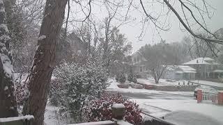 Kansas City's first snow