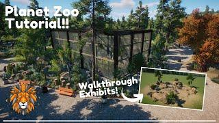 Planet Zoo Walkthrough Exhibit Tutorial! I How To Create Natural Exhibits!