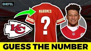 EZ LEVEL!!! GUESS THE JERSEY NUMBER OF NFL PLAYER 2024