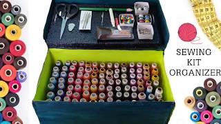 DIY Sewing Kit Box | Thread organizer | Sewing Kit Organizer