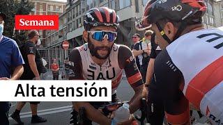 "Vos no escuchas": fuerte discusión entre Fernando Gaviria y Maxi Richeze | Giro de Italia 2022