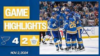 Game Highlights: Blues 4, Maple Leafs 2