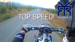 Husqvarna TE 250 Top Speed (stock gearing)