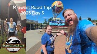 Worlds of Frustrations at Worlds of Fun and Dino Mini Golf!!!!!!!!! Vlog - Midwest Road Trip Day 5