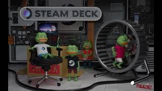 Steam Deck Boot Animation / Video - Pepe the frog 3d animated scene