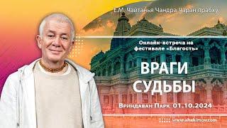 01/10/2024, Онлайн встреча на фестивале «Благость», Враги судьбы - Александр Хакимов, Вриндаван Парк