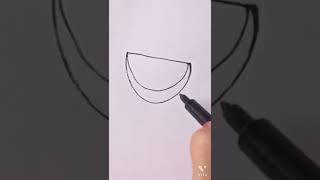 Draw With Semi Circle Shape/Shapes Drawing Idea #youtube  Shorts# Super cool Drawing @ श्रीम् Art's.