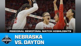 Nebraska vs. Dayton: 2024 NCAA volleyball regional semifinal highlights