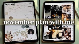 Planning My Life Digitally | November 2024 Plan With Me | GoodNotes | Vision Board | Goal Setting