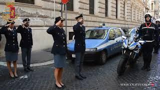 Questura dei Roma , l'omaggio dei colleghi Roma Capitale