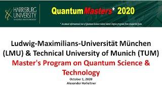 Ludwig-Maximilians-Universität München (LMU) & Technical University of Munich (TUM) October 1, 2020