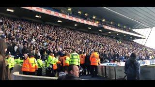 Loud Leeds United fans, various songs - w. subtitles in captions