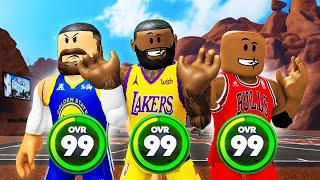 I Used EVERY NBA SUPERSTAR in Roblox Basketball..