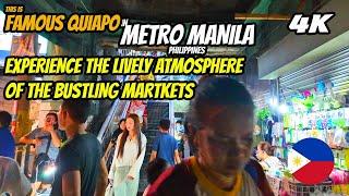 EXPLORE QUIAPO CHURCH, BUSTLING MARKET & MUSLIM TOWN | METRO MANILA WALKING TOUR 4K 