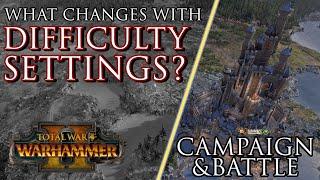 What CHANGES with DIFFICULTY settings? - Warhammer 2