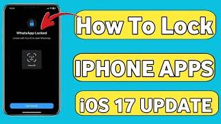 How To Lock iphone Apps || Apps Lock on iphone || iphone apps lock with face id