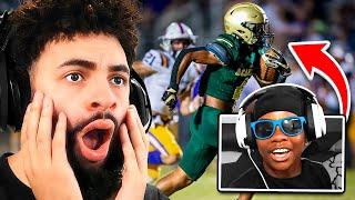 REACTING TO ANGELS IRL FOOTBALL HIGHLIGHTS... NO ONE CAN TACKLE ANGEL THIS IS INSANE!