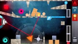 Laserbreak - Best Android and IOS Puzzle Game - Level 21 Walkthrough showing game play