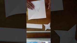 How to make a paper ninja star (shuriken)- Origami