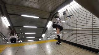 With a skirt, the strong wind caused by the subway train might make your underwear visible