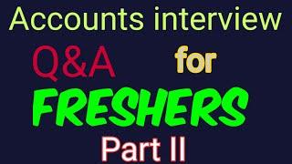 Accounting Interview questions and answers for Freshers। #upgradingway #interviewquestionandanswer