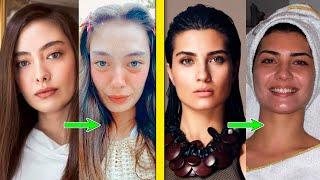 Турецкие актрисы без макияжа и фотошопа. Турецкие актрисы до и после макияжа. Самые красивые актрисы