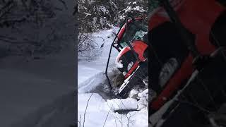 Groomer off the trail