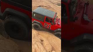 lifted 2 door Jeep Wrangler on Hells Gate with Hoopers Overland Adventures