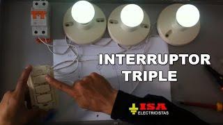 Cómo instalar un interruptor triple