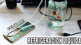 REFRIGERACION LIQUIDA PARA CELULAR CASERA + test de temperaturas en tiempo real (genshin impact)