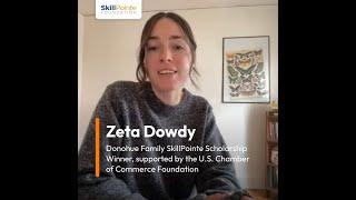 Donohue Family SkillPointe Scholarship Story, supported by the U.S. Chamber of Commerce Foundation
