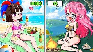 Anna x Pomni. Who is Happier. Gacha Life | Gacha Club | Happy Rainbow