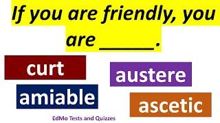 Which word describes YOU ? English Vocab Test - 5. Learn new words to describe people. Improve Vocab